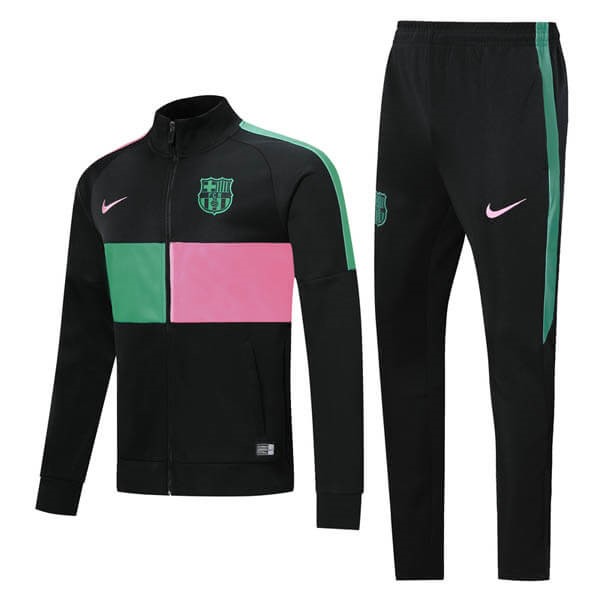 Trainingsanzug Barcelona 2019-20 Grün Pink Schwarz Fussballtrikots Günstig